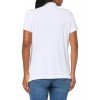 Women's White Cotton Short Sleeve Polo Shirt