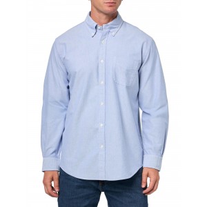 Men's Blue Barrel Cuff Shirt