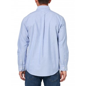 Men's Blue Barrel Cuff Shirt