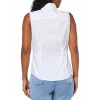 Women's white sleeveless shirt