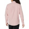 Men's Red Striped Button-Down Shirt