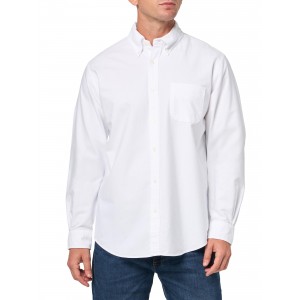 Men's Pure White Oxford Shirt