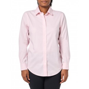 Women's pink long-sleeved shirt