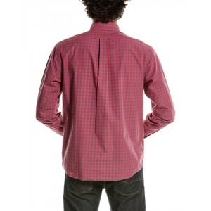 Men's red plaid shirt