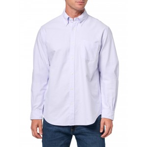 Men's Lavender Oxford Long Sleeve Shirt
