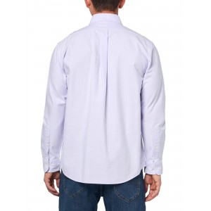 Men's Lavender Oxford Long Sleeve Shirt