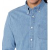 Men's long sleeve denim stretch shirt