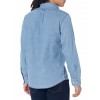 Men's long sleeve denim stretch shirt