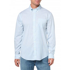 Men's blue check shirt