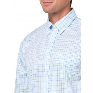 Men's blue check shirt