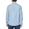 Men's green, blue and white long-sleeved shirt