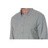 Men's Grey Long Sleeve Flannel Shirt