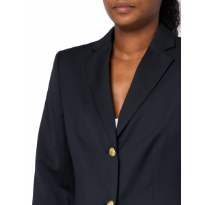 Women's wool two-button blazer