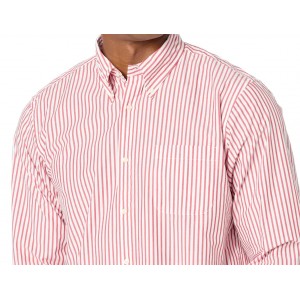 Men's red striped shirt