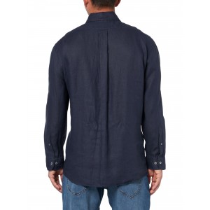 Men's Linen Button-Down Shirt