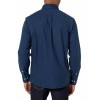Men's blue long sleeve button down sports shirt