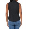 Women's black stretch sleeveless shirt